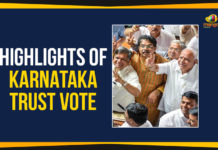 Highlights Of Karnataka Trust Vote Highlights Of Karnataka Trust Vote, Karnataka floor test highlights, Karnataka crisis Live Updates, Kumaraswamy government loses trust vote, CM Kumaraswamy loses trust vote, Congress JDS Coalition govt falls, CM Kumaraswamy 14 Months In Power, Kumaraswamy Govt Falls In Karnataka, Mango News