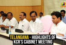 Telangana – Highlights Of KCR’s Cabinet Meeting Telangana – Highlights Of KCR’s Cabinet Meeting, Telangana CM KCR Cabinet Meeting, CM KCR Cabinet Meeting At CM Camp Office, TS Cabinet Meeting highlights, New Municipal Act In Telangana, Telangana special assembly meetings, Mango News, TRS membership drive, Telangana Secretariat buildings