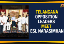 Telangana – Opposition Leaders Meet ESL Narasimhan Telangana - Opposition Leaders Meet ESL Narasimhan, CM KCR new Secretariat plan, Congress leaders meet Telangana Governor, Secretariat Reconstruction, Assembly And Secretariat Reconstruction, Telangana new secretariat, Telangana new assembly building, Telangana new secretariat building, Mango News