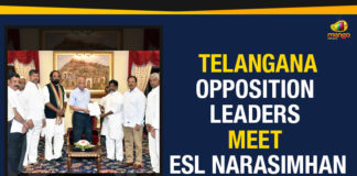 Telangana - Opposition Leaders Meet ESL Narasimhan, CM KCR new Secretariat plan, Congress leaders meet Telangana Governor, Secretariat Reconstruction, Assembly And Secretariat Reconstruction, Telangana new secretariat, Telangana new assembly building, Telangana new secretariat building, Mango News