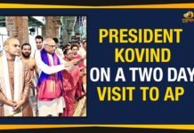 Andhra Pradesh – President Kovind On A Two Day Visit, President Kovind In Andhra Pradesh, President Ram Nath Kovind latest news, President Kovind offers prayer at Lord Balaji Temple, Mango News, Kovind Andhra Visit, Prez Kovind on a two day visit to AP, President Ram Nath Kovind AP Tour