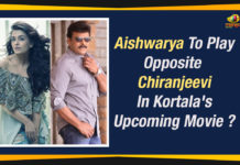 Aishwarya Rai To Play Lead In Upcoming Collaboration Of Kortala And Chiranjeevi?, Chiranjeevi pair up with Aishwarya Rai, Aishwarya Rai In Talks For Megastar Chiru, Chiranjeevi And Aishwarya Rai To Team Up, Chiranjeevi To act with Aishwarya Rai, Aishwarya Rai in #Chiru152, Miss World Aishwarya Rai in talks for Chiranjeevi Next, Mango News