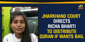Jharkhand Court Directs Richa Bharti To Distribute Quran If Wants Bail, Richa Bharti to distribute copies of Quran, Richa Bharti communal remarks, Youth arrested for communal post, Mango News, Ranchi court grants bail to student, woman arrested for objectionable Facebook post, Richa Bharti Bail Condition