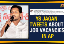 YS Jagan Tweets About Job Vacancies In AP YS Jagan Tweets About Job Vacancies In AP, AP CM YS Jagan Tweets, New Record For Job Opportunities in AP, Jagan Reddy Proposes 75% Quota in Industrial Jobs, Andhra Pradesh reserves 75% of private jobs for locals, AP Grama Sachivalayam Jobs Notification, CM Jagan Mohan Reddy releases Andhra Job recruitments, Mango News