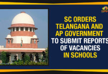 SC Orders Telangana And AP Government To Submit Reports Of Vacancies In Schools SC Orders Telangana And AP Government To Submit Reports Of Vacancies In Schools, vacancies for teachers, Supreme Court asks Telangana, AP to submit report on teachers vacancies, Supreme Court tells AP Telangana, Teacher Post Vacancies in AP and Telangana, Mango News