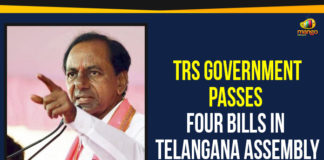 TRS Government Passes Four Bills In Telangana Assembly, Telangana Assembly passes 4 Bills, Telangana Panchayat raj bill, Regulation of age of Superannuation, Telangana municipal laws bill, Telangana state commission for debt relief, Telangana public employment, Mango News, Two Day Special Assembly Session Telangana