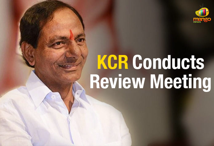 KCR Conducts Review Meeting,Mango News,KCR Conducts Review Meeting at Pragati Bhavan,KTR reviews TRS membership drive,CM KCR directs officials to prepare state new urban policy,Telangana Latest News,CM KCR Slams Officers Over Negligence in Haritha Haram Programme