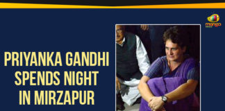 Priyanka Gandhi Spends Night In Mirzapur, Priyanka Gandhi At Mirzapur Guest House, Sonbhadra clash latest update, Priyanka Gandhi stopped from visiting Sonbhadra victims, Sonbhadra massacre, Mango News, Priyanka Gandhi in UP, Priyanka Chunar Guest House, Congress General Secretary Priyanka Gandhi news