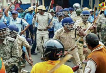 West Bengal Police Arrests 13 BJP Workers West Bengal Police Arrests 13 BJP Workers, BJP workers clashes with TMC workers, TMC BJP Clashes, BJP workers attacked Police, Mango News, BJP workers police clash in West Bengal, West Bengal latest news and updates, BJP Party West Bengal news