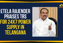24X7 Power Supply in Telangana, CM KCR, Etela Rajender Praises TRS, Etela Rajender Praises TRS For 24X7 Power Supply in Telangana, Gangadhar Mandal, Karimnagar, KCR, Kotla Narasimhulupalli village, kV 33/11 substation, Mandal Parishad Territorial Councils, Mango News, Power Supply in Telangana, Sunkari Ravi Shankar, Telangana, Telangana news, Telangana Politics, Telangana Politics News, Telangana Rashtra Samithi, Zilla Parishad Territorial Councils