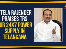 24X7 Power Supply in Telangana, CM KCR, Etela Rajender Praises TRS, Etela Rajender Praises TRS For 24X7 Power Supply in Telangana, Gangadhar Mandal, Karimnagar, KCR, Kotla Narasimhulupalli village, kV 33/11 substation, Mandal Parishad Territorial Councils, Mango News, Power Supply in Telangana, Sunkari Ravi Shankar, Telangana, Telangana news, Telangana Politics, Telangana Politics News, Telangana Rashtra Samithi, Zilla Parishad Territorial Councils