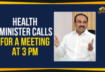 Health Minister Calls For A Meeting At 3PM,Mango News,Telangana Political News,Telangana Latest New Live Updates,Protesting Hyd junior docs call off strike after meeting with Health Minister,Aarogyasri dues stir - Health Minister calls for talks at 3pm today,Telangana Junior Doctors Association calls off strike after meeting Health Minister Eatela