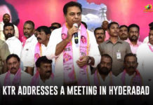 KTR Addresses A Meeting In Hyderabad KTR Addresses A Meeting, KTR Addresses A Meeting In Hyderabad, KTR Latest Meeting, Mango News, Telangana Political Live Updates, Telangana Political Updates, Telangana Political Updates 2019, Telangana Rashtra Samithi, TRS Latest News Updates, TRS Working President KTR, TRS Working President KTR About Party, Working President of the Telangana Rashtra Samithi