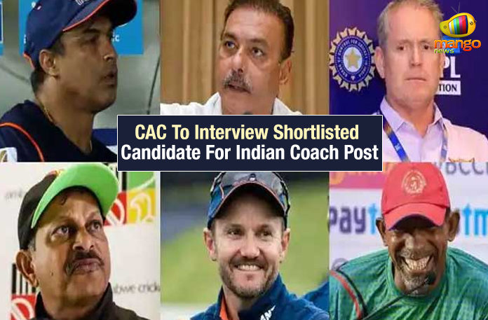 BCCI, Board of Control for Cricket in India, CAC To Interview Shortlisted Candidate, CAC To Interview Shortlisted Candidate For Indian Coach, CAC To Interview Shortlisted Candidate For Indian Coach On 16th August, Cricket Advisory Committee, Indian cricket team, Indian Cricket Team Coach, Lalchand Rajput, Mango News, Mike Hesson, Phil Simmons., Ravi Shastri, Robin Singh, Sports News 2019, Tom Moody