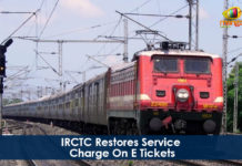 IRCTC Restores Service Charge On E Tickets IRCTC Restores Service Charge On E Tickets,Mango News,IRCTC Restores Service Charges,IRCTC Service Charge,IRCTC E Tickets Charges,IRCTC E Tickets Service Charges,IRCTC Latest Service Charges,IRCTC Restore service charges from September 1,IRCTC Service Fee Charges