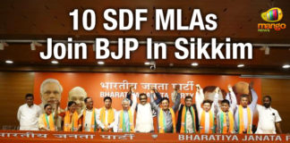 10 SDF MLA joined the BJP in Sikkim, 10 SDF MLAs Join BJP, 10 SDF MLAs Join BJP In Sikkim, Bharatiya Janata Party, BJP in Sikkim, Mango News, National Politics, Political Updates, Ram Madhav, SDF, SDF joined the BJP in Sikkim, SDF Party, Sikkim Democratic Front, Sikkim Krantikari Morcha, SKM