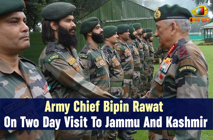 Army Chief Bipin Rawat On Two Day Visit To Jammu And Kashmir,Mango News,Army chief reviews preparedness of forces in Kashmir Valley,Army chief Bipin Rawat on 2-day visit to Jammu and Kashmir,Army chief reviews preparedness of forces in Kashmir Valley,Kashmir Live Updates,Army Chief Bipin Rawat Arrives In Kashmir On Two-day Visit,Army Chief arrives in Srinagar to review prevailing security situation,Army Chief Bipin Rawat To Visit Srinagar Today For The First Time
