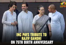 Dr. Manmohan Singh, INC Pays Tribute To Rajiv Gandhi On 75th Birth Anniversary, Indian National Congress, Indira Gandhi Indoor Stadium in Delhi., Mango News, National Political News 2019, Prime Minister Narendra Modi tribute to Rajiv Gandhi, priyanka gandhi, rahul gandhi, Rajiv Gandhi 75th Birth Anniversary, Rajiv Gandhi Ji’s 75th birth anniversary with memorial events across India, Rajiv Gandhi On 75th Birth Anniversary, Sonia Gandhi