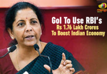 GoI To Use RBI’s Rs 1.76 Lakh Crores To Boost Indian Economy Finance Ministry of India, GoI To Use RBI Rs 1.76 Lakh Crores To Boost Indian Economy, GoI To Use RBI’s Rs 1.76 Lakh Crores To Boost India, GoI To Use RBI’s Rs 1.76 Lakh Crores To Boost Indian Economy, indian economy, Latest National Political News Today, Mango News, national political news, National Political News 2019, National Political News Today, Nirmala Sitharaman, Prime Minister Narendra Modi, RBI Rs 1.76 Lakh Crores To Boost Indian Economy