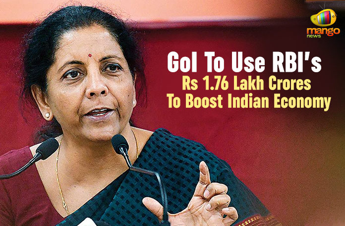 Finance Ministry of India, GoI To Use RBI Rs 1.76 Lakh Crores To Boost Indian Economy, GoI To Use RBI’s Rs 1.76 Lakh Crores To Boost India, GoI To Use RBI’s Rs 1.76 Lakh Crores To Boost Indian Economy, indian economy, Latest National Political News Today, Mango News, national political news, National Political News 2019, National Political News Today, Nirmala Sitharaman, Prime Minister Narendra Modi, RBI Rs 1.76 Lakh Crores To Boost Indian Economy