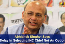 Abhishek Singhvi Says Delay In Selecting INC Chief Not An Option Abhishek Singhvi Says Delay In Selecting INC Chief, Abhishek Singhvi Says Delay In Selecting INC Chief Not An Option, AICC, All India Congress Committee, Bharatiya Janata Party, Congress Party, Congress Working Committee, Delay In Selecting INC Chief Not An Option, farmers in Uttar Pradesh, Indian National Congress, Mango News, national political updates, priyanka gandhi, rahul gandhi, Uttar Pradesh