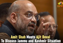 Ajit Doval To Discuss Jammu and Kashmir Situation, Amit Shah Meets Ajit Doval, Amit Shah Meets Ajit Doval To Discuss Jammu and Kashmir, Amit Shah Meets Ajit Doval To Discuss Jammu and Kashmir Situation, Article 370 in Jammu and Kashmir, Home Minister of India, Mango News, National Political News 2019, National Security Advisor of India, security of Jammu and Kashmir