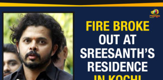 Fire Breaks Out At Sreesanth’s Residence In Kochi