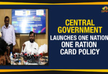Central Government, Central Government Launches One Nation, Central Government Launches One Nation One Ration Card Policy, KCR, mango news telugu, Minister of Consumer Affairs, One Nation One Ration Card Scheme, One Nation One Ration Card Scheme Begins, One Nation One Ration Card Scheme Begins In Telangana, One Nation One Ration Card Scheme In Telangana, One Nation One Ration Card Scheme Telangana, One Ration Card Policy, Public distribution system, Ram Vilas Paswan, Telangana, Telangana news