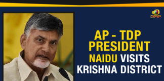 AP – TDP President Naidu Visits Krishna District, AP Political News 2019, Chandrababu Naidu about the drone incident, Chandrababu Naidu drone incident, flood affected areas in Krishna district, heavy floods hit houses in Krishna and Guntur districts, Mango News, President of the Telugu Desam Party, TDP President Chandrababu Naidu Visits Krishna District, TDP President Naidu Visits Krishna District