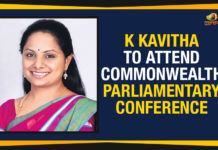 K Kavitha To Attend Commonwealth Parliamentary Conference K Kavitha To Attend Commonwealth Parliamentary Conference,Mango News,Telangana Breaking News,Commonwealth Parliamentary Conference,Former MP Kavitha at Commonwealth Parliamentary Conference,Kavitha To Attend 64th CPC in Uganda,Former MP Kavitha Latest News