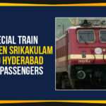 Duvvada, Hyderabad, Mango News, railway news, South zone railways, Special Train Between Srikakulam, Special Train Between Srikakulam And Hyd, Special Train Between Srikakulam And Hyderabad, Special Train Between Srikakulam And Hyderabad For Passengers, srikakulam, Srikakulam And Hyderabad, Train 07025 Srikakulam-Hyderabad