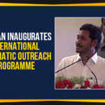 AP CM YS Jagan Launches International Diplomatic Outreach Programme, B. Rajendranath Reddy, B. Satyanarayana, Bangalore, chennai, CM YS Jagan Launches International Diplomatic Outreach Programme, Hyderabad, international Diplomatic Outreach Programme, L.V. Subrahmanyam, M. Gotham Reddy, Vijayawada, YS Jagan Launches International Diplomatic Outreach, YS Jagan Launches International Diplomatic Outreach Programme, YSRCP