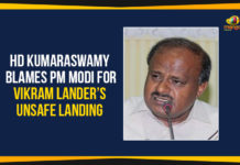 HD Kumaraswamy Blames PM Modi For Vikram Lander’s Unsafe Landing HD Kumaraswamy Blames PM Modi, HD Kumaraswamy Blames PM Modi For Vikram Lander Unsafe Landing, HD Kumaraswamy former CM of Karnataka, Kumaraswamy addressed the media in Mysuru, Kumaraswamy blamed Prime Minister Narendra Modi, Kumaraswamy Blames PM Modi Over Chandrayaan 2, Latest Political Breaking News, Mango News, National News Headlines Today, national news updates 2019, National Political News 2019