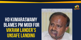 HD Kumaraswamy Blames PM Modi, HD Kumaraswamy Blames PM Modi For Vikram Lander Unsafe Landing, HD Kumaraswamy former CM of Karnataka, Kumaraswamy addressed the media in Mysuru, Kumaraswamy blamed Prime Minister Narendra Modi, Kumaraswamy Blames PM Modi Over Chandrayaan 2, Latest Political Breaking News, Mango News, National News Headlines Today, national news updates 2019, National Political News 2019