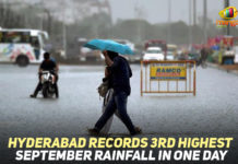Hyderabad Records 3rd Highest September Rainfall In One Day Heavy rains continue to pound Hyderabad, Heavy rains in Hyderabad, heavy rains in telangana, Hyderabad Records 3rd Highest September Rainfall In One Day, Hyderabad witnessed heavy rainfall, Mango News, People Suffering From Heavy Rains, People Suffering From Heavy Rains In Hyderabad, People Suffering From Heavy Rains In Telangana, Public Suffering From Heavy Rains In Hyderabad, Telangana, Telangana Breaking News