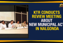KTR Conducts Review Meeting About New Municipal Act In Nalgonda Electronics and Communications Minister of Telangana, KTR Conducts Review Meeting About New Municipal Act, KTR Conducts Review Meeting About New Municipal Act In Nalgonda, Mango News, Municipal Administration and Urban Development Minister, Municipal Administration and Urban Development Minister Telangana, Political Updates 2019, Telangana, Telangana Breaking News, Telangana Political Live Updates, Telangana Political Updates, Telangana Political Updates 2019