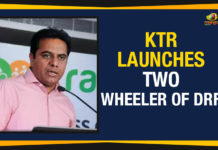 KTR Launches Two Wheeler Of DRF KTR Launches Two Wheeler Of DRF,Mango News,KTR launches DRF,Minister KTR launches DRF,Disaster Rescue Force Two Wheeler,GHMC ED Vishwajit,Telangana Disaster Response Force,two wheeler vehicles of DRF