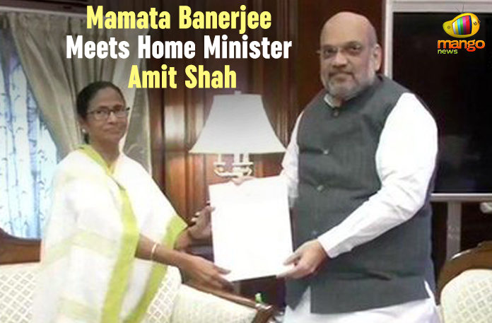 amit shah, CM of West Bengal Mamata Banerjee Meets Amit Shah, Latest Political Breaking News, mamata banerjee, Mamata Banerjee Meets Amit Shah, Mamata Banerjee Meets Home Minister Amit Shah, Mango News, National News Headlines Today, national news updates 2019, National Political News 2019, the CM of West Bengal, the Home Minister of India