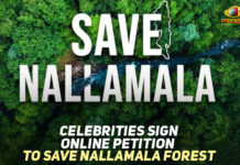 Celebrities Political Leaders Joins the Save Nallamala Forest Protest, Celebrities Sign Online Petition To Save Nallamala Forest, Mango News, Political Leaders Joins the Protest, Save Nallamala Forest Campaign, Save Nallamala Forest Campaign Celebrities Political Leaders Joins the Protest, Telangana, Telangana Breaking News, Telangana Political Live Updates, Telangana Political Updates, Telangana Political Updates 2019