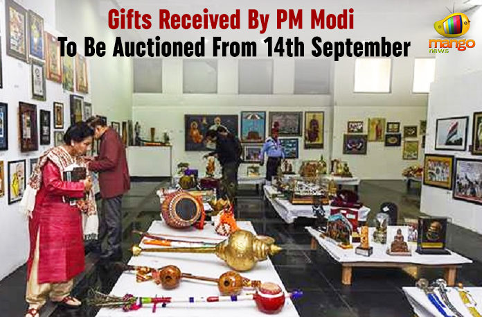 Gifts Received By Modi To Be Auctioned From 14th September, Gifts Received By PM Modi To Be Auctioned, Gifts Received By PM Modi To Be Auctioned From 14th September, Latest Political Breaking News, Mango News, National News Headlines Today, national news updates 2019, National Political News 2019, Prime Minister Narendra Modi