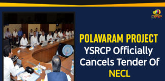 andhra pradesh, AP latest news, AP Political News, Navayuga Engineering Company Limited, Polavaram, Polavaram Latest News, Polavaram Project, Polavaram Project Updates, Tender Of Navayuga Engineering Company Limited, The Irrigation and Water Resources Department, YCP Officially Cancels Tender Of Navayuga Engineering Company Limited, YCP Officially Cancels Tender Of NECL, YSRCP Officially Cancels Tender Of NECL