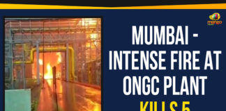 Fire At ONGC Plant Kills 5, Fire At ONGC Plant Kills 5 In Mumbai, Intense Fire At ONGC Plant Kills 5, Intense Fire At ONGC Plant Kills 5 In Mumbai, intense fire broke out at an Oil and Natural Gas Corporation plant, latest national news 2019, Latest National News Headlines, Mango News, Mumbai Intense Fire At ONGC Plant Kills 5, national news latest