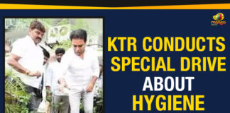 KTR Conducts Special Drive About Hygiene KTR Conducts Special Drive, KTR Conducts Special Drive About Hygiene, KTR Special Drive About Hygiene, Mango News, Municipal Administration and Urban Development Minister, Political Updates 2019, Special Drive About Hygiene, Telangana, Telangana Breaking News, Telangana Political Live Updates, Telangana Political Updates, Telangana Political Updates 2019, Working President of the Telangana Rashtra Samithi