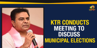KTR Conducts Meeting To Discuss Municipal Elections Electronics and Communication Minister, KTR Conducts Meeting On Municipal Elections, KTR Conducts Meeting To Discuss Municipal Elections, Mango News, Municipal Administration and Urban Development and Information Technology, Municipal Administration and Urban Development Minister, Political Updates 2019, Telangana, Telangana Breaking News, Telangana Political Live Updates, Telangana Political Updates, Telangana Political Updates 2019
