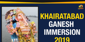 Ganesh Immersion, Ganesh immersion 2019, Ganesh Immersion in Hyderabad, Ganesh Immersion In telangana, Ganesh Immersion Live Updates, Khairatabad Ganesh 2019, Khairatabad Ganesh Immersion, Khairatabad Ganesh Immersion 2019, Khairatabad Maha Ganapathi Immersion, Khairatabad Maha Ganapathi Immersion Completed, Mango News