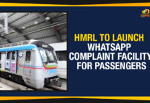 HMRL To Launch WhatsApp Complaint Facility, HMRL To Launch WhatsApp Complaint Facility For Passengers, Hyderabad Metro Rail Limited, Mango News, Political Updates 2019, Telangana, Telangana Breaking News, Telangana Political Live Updates, Telangana Political Updates, Telangana Political Updates 2019, WhatsApp Complaint Facility For Passengers
