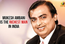 Mukesh Ambani Is The Richest Man In India Latest Political Breaking News, Mango News, Mukesh Ambani Chairman of the Reliance Industries, Mukesh Ambani Is The Richest Man, Mukesh Ambani Is The Richest Man In India, Mukesh Ambani topped the list as India richest man, Mukesh Ambani was declared the richest man of India, National News Headlines Today, national news updates 2019, National Political News 2019