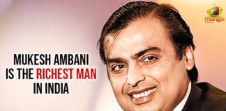 Latest Political Breaking News, Mango News, Mukesh Ambani Chairman of the Reliance Industries, Mukesh Ambani Is The Richest Man, Mukesh Ambani Is The Richest Man In India, Mukesh Ambani topped the list as India richest man, Mukesh Ambani was declared the richest man of India, National News Headlines Today, national news updates 2019, National Political News 2019