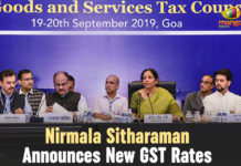 Finance Minister of India, FM Nirmala Sitharaman Announces New GST Rates, Goods and Services Tax Council meeting, Latest Political Breaking News, Mango News, National News Headlines Today, national news updates 2019, National Political News 2019, new GST rates, Nirmala Sitharaman, Nirmala Sitharaman Announces New GST Rates, oods and Services Tax Council