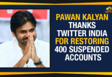 Ap Political Live Updates 2019, AP Political News, AP Political Updates, AP Political Updates 2019, janasena pawan kalyan, Janasena Pawan Kalyan Latest News, Janasena Pawan Kalyan Latest Political News, Mango News, Pawan Kalyan Thanks Twitter India For Restoring 400 Suspended Accounts, Pawan Thanks Twitter India For Restoring 400 Suspended Accounts, Twitter India Restored 400 Suspended Accounts